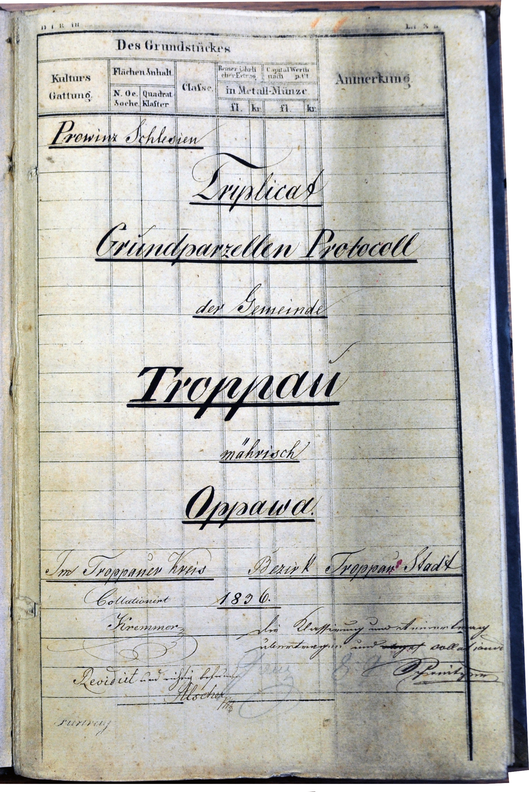 Grundparzellenprotokoll